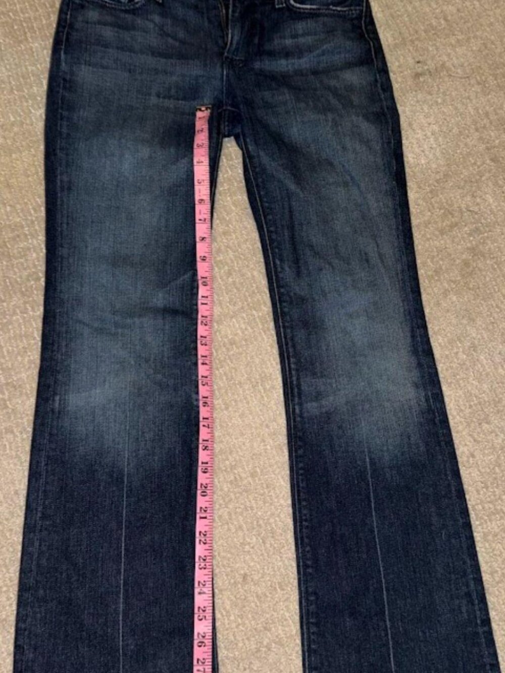 7 For All Mankind Women's Bootcut Jeans 29 Dark Wash 31 Inseam